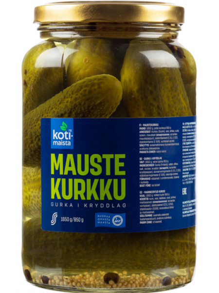 Огурцы маринованные в пряном рассоле Kotimaista Mauste Kurkkuja 1650 / 850 г